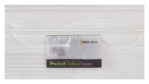 Pocketveermatras Silver Pocket Deluxe Foam