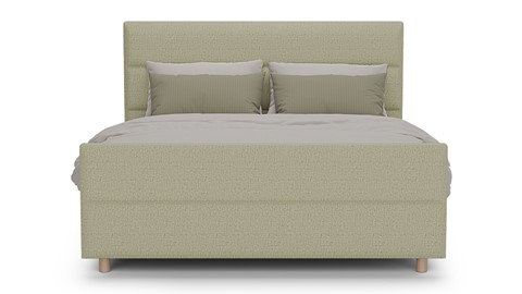 Boxspring Mica soft touch verstelbaar met gestoffeerd matras, pistachio