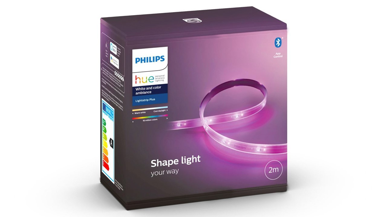 未使用品 Philips Hue Lightstrip Plus 2m+1m Verlichting Philips Hue Lightstrip Plus 2 meter