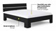 Bed Fresh 450 met hoofdbord, zwart