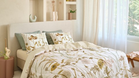 Dekbedovertrek Cely, naturel