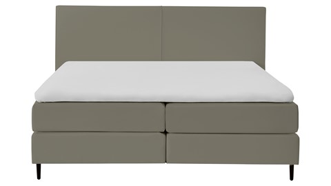 Boxspring Opal vlak met gestoffeerd matras, taupe