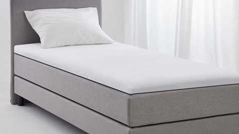 Hoeslaken Kyoto topper, wit