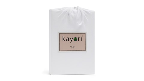Hoeslaken Jersey Kyoto topper, wit