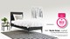 Boxspring Cisano vlak met Easy Pocket 300 matras, dark grey