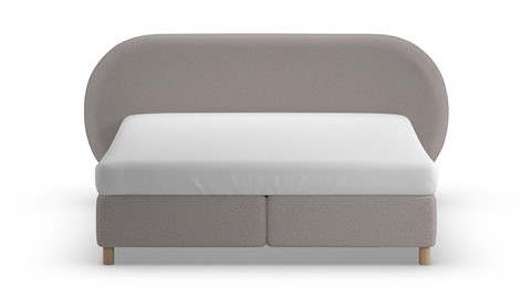 Boxspring Flow - Warm wool, grey