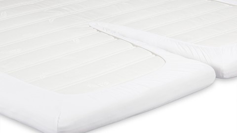 Hoeslaken Beter Bed Select Perkal splittopper, wit