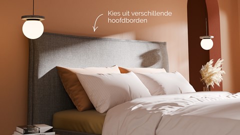 Opbergbed Morgan - Pure touch, zinc