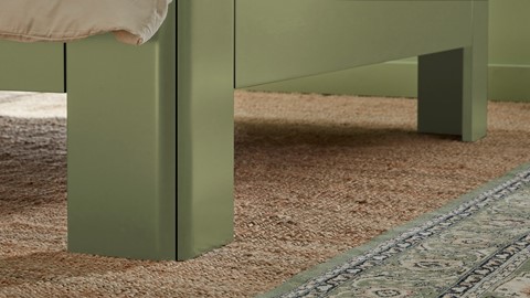 Bed Fresh met hoofdbord, rietgroen