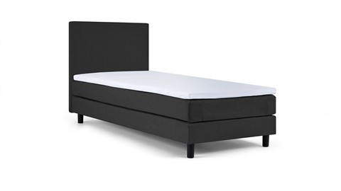 Box Ambra vlak met gestoffeerd matras, dark grey