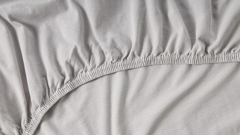 Hoeslaken Jersey, lichtgrijs