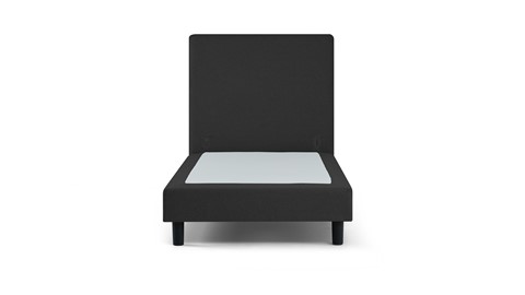 Box Ambra vlak zonder matras, dark grey