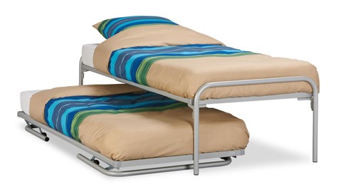 Bed & onderschuifBed Twin, aluminium