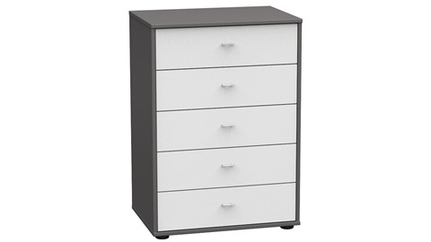 Commode Tokio met 5 laden, havana/wit