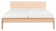 Bed Sky beuken met hoofdbord hout en poot hout, beuken