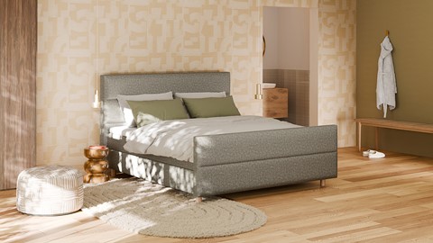 Boxspring Mica - Bold touch, liver