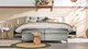 Opbergbox Citrine met gestoffeerd matras, lightgrey regain