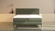 Boxspring Citrine vlak met gestoffeerd matras, hunter