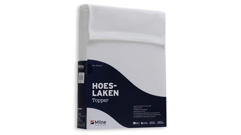 Hoeslaken Modal topper, wit