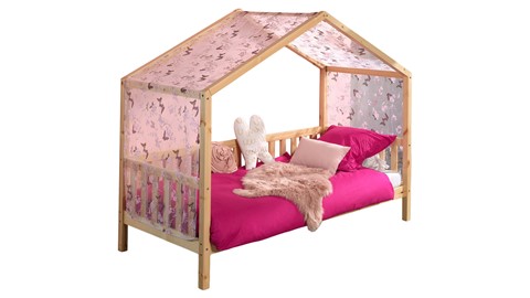 Huisbed Dallas met textielset, naturel