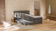 Opbergboxspring Jade - Linen touch, dark grey