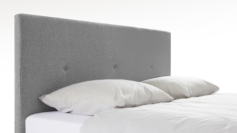 Boxspring Invito vlak met Bridge matras, lichtgrijs