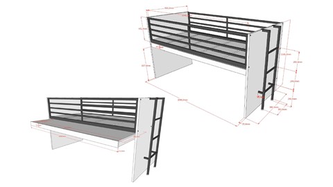 Halfhoogslaper Sam 85, eik