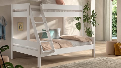 Stapelbed Primo 3-persoons, wit