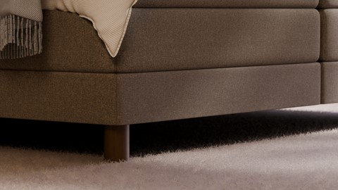 Elektrische boxspring Ridge, grey