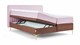 Opbergbox Ruby vlak met gestoffeerde matras, roze/bruin