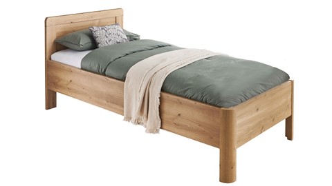 Bed Bienne Rondo, bianco eiche