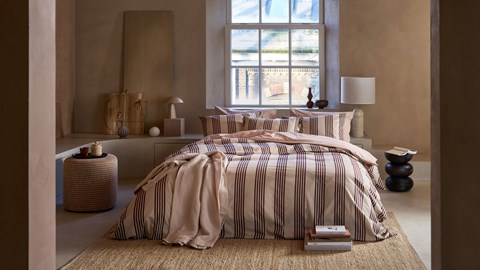 Dekbedovertrek Pure Stripe, naturel