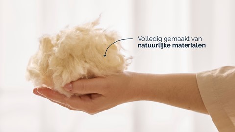 Hoofdkussen B Bright Natural Kapok