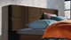 Boxspring Attraktiv Trendik vlak met gestoffeerd matras, cappuccino