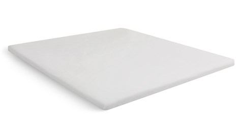 Hoeslaken Beter Bed Select jersey voor topper, gebroken wit