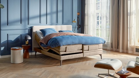 Boxspring Attraktiv Lykka verstelbaar met gestoffeerd matras