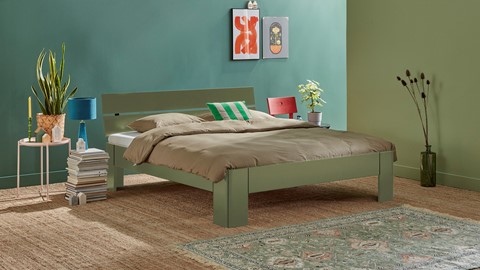 Bed Fresh met hoofdbord, rietgroen
