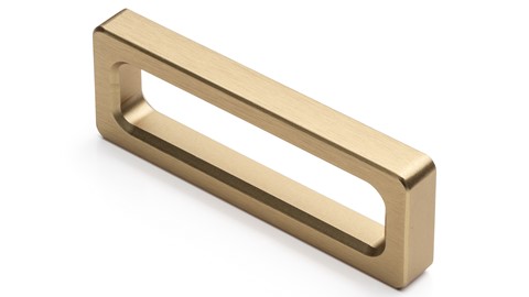 Beugelgreep draaideurkast Switchline, brons