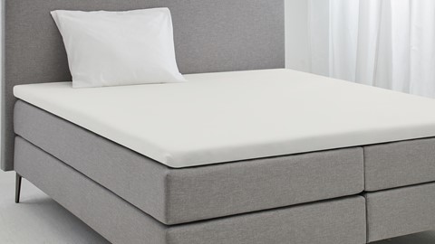 Hoeslaken Basic topmatras, ivoor