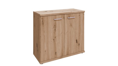 Commode Bienne met 2 deuren, bianco eiche