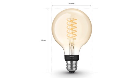 Verlichting Philips Hue Filamentlamp White Globe G93/E27