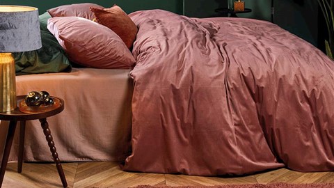 Dekbedovertrek Cosy Corduroy, pink