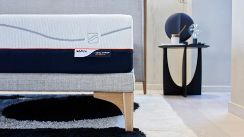Bed Element Mind vlak met Cool Motion 6 matrassen, natural