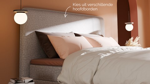Boxspring Quartz - Linen touch, licht grey