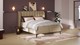 Boxspring Ivory soft teddy vlak met gestoffeerd matras, beige