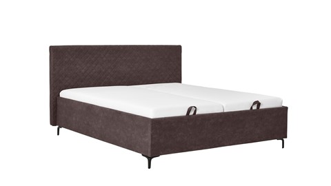 Opbergbed Diamond, darkbrown