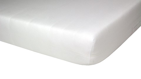 Lit Cododo Chevet Ouvert 40x80 White + Matras + Hoeslaken Housse Wit +  Laken Wit +