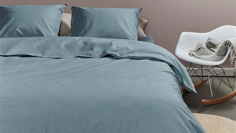 Dekbedovertrek Cotton Uni, blue