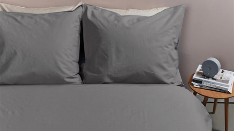 Dekbedovertrek Cotton Uni, grey