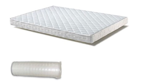 Huisbed Dallas met matras en textielset, naturel